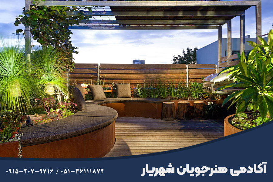 بهترین دوره طراحی روف گاردن مشهد