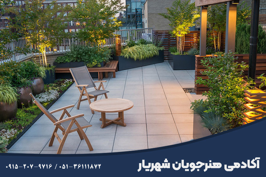 دوره آموزش طراحی روف گاردن و بام سبز در مشهد